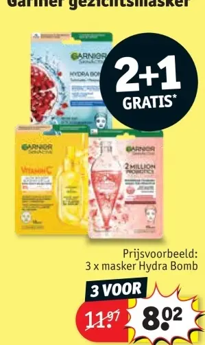 Promotie: Garnier gezichtsmasker