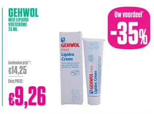 Aanbieding: Gehwol med lipidro voetcreme