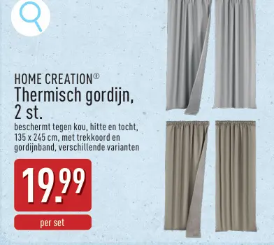 Promotie: Thermisch gordijn
