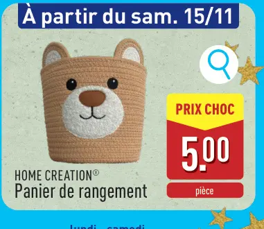 Offre: Panier de rangement