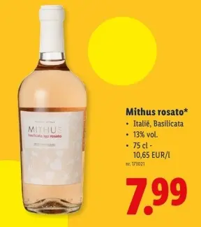 Promotie: Mithus rosato