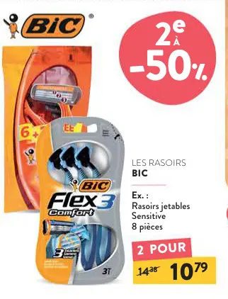 Offre: Rasoirs jetables Sensitive