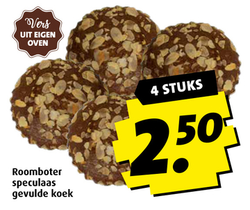 Aanbieding: Roomboter speculaas gevulde koek