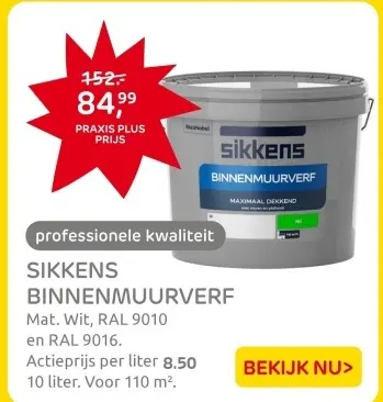 Aanbieding: Binnenmuurverf