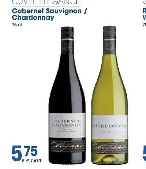 Promotie: CUVEE ELEGANCE Cabernet Sauvignon / Chardonna