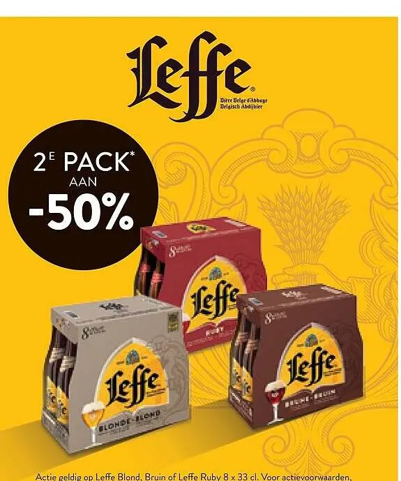 Promotie: Leffe Blond, Bruin of Leffe Ruby