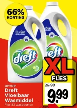 Aanbieding: Dreft Vloeibaar Wasmiddel