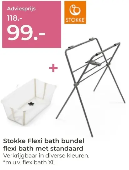Aanbieding: Flexi bath bundel flexi bath met standaard