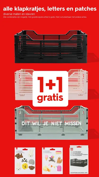 Promotie: klapkratjes, letters en patches