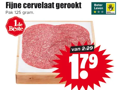 Aanbieding: Fijne cervelaat gerookt