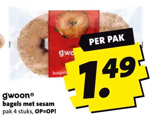 Aanbieding: Bagels met sesam