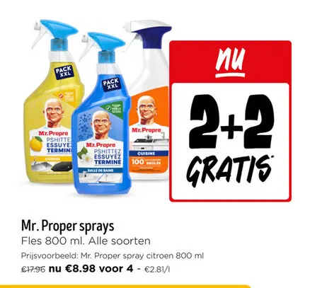 Promotie: Mr. Proper sprays