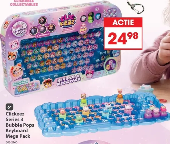 Aanbieding: Clickeez Series 3 Bubble Pops Keyboard Mega Pack