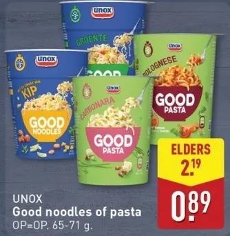 Aanbieding: Good noodles of pasta
