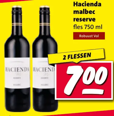 Aanbieding: Hacienda malbec reserve