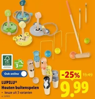 Promotie: Houten buitenspelen