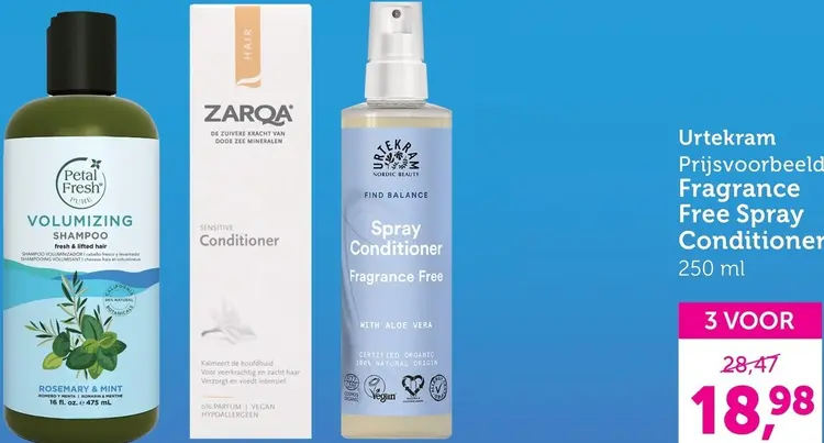 Promotie: Fragrance Free Spray Conditioner
