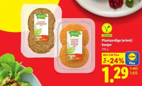Aanbieding: Plantaardige (orient) burger