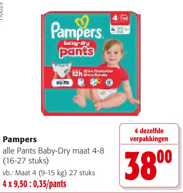 Promotie: Pampers alle Pants Baby-Dry