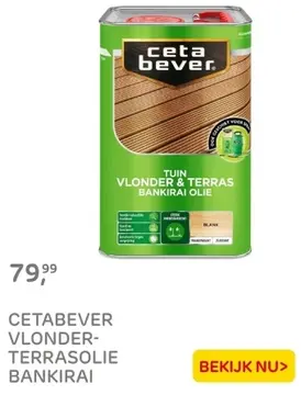 Aanbieding: CETABEVER VLONDER-TERRASOLIE BANKIRAI