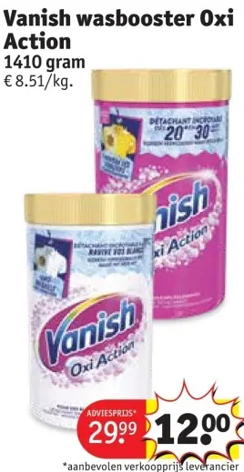 Promotie: wasbooster Oxi Action