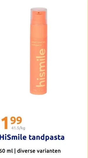 Aanbieding: HiSmile tandpasta