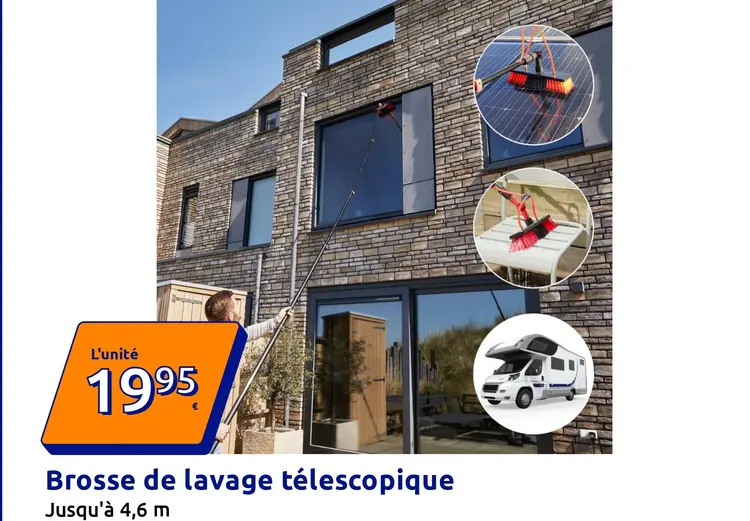 Offre: Brosse de lavage télescopique