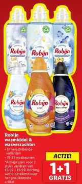 Aanbieding: Robijn wasmiddel & wasverzachter