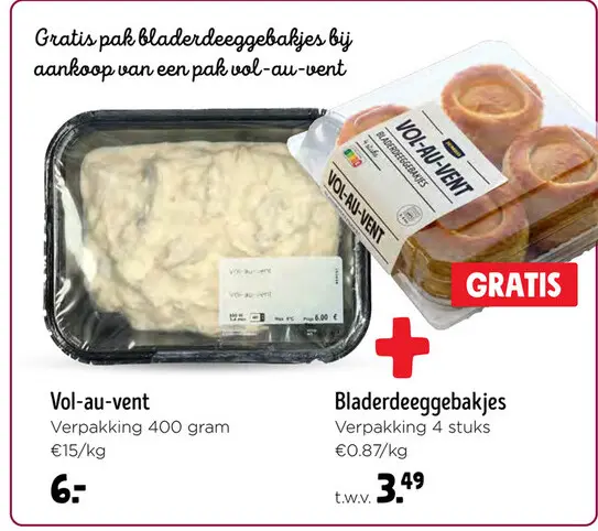 Promotie: Vol-au-vent + Bladerdeeggebakjes