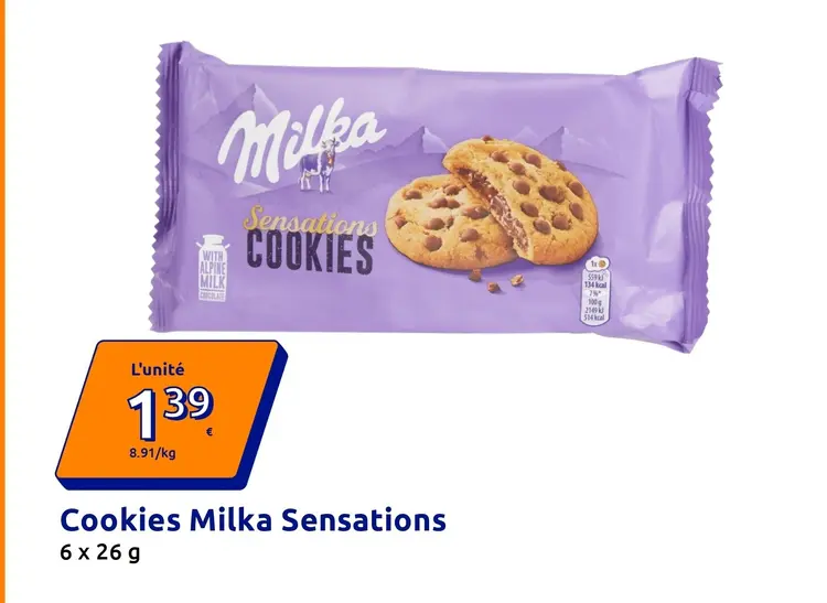 Offre: Cookies Milka Sensations