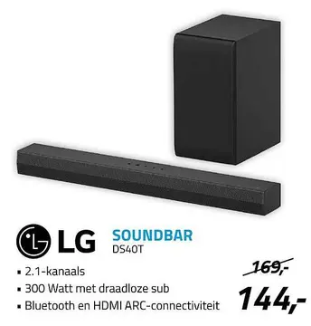 Aanbieding: Lg soundbar ds40t