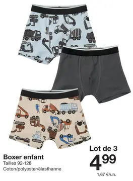 Offre: Boxer enfant