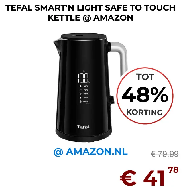 Aanbieding: Smart'n light safe to touch kettle