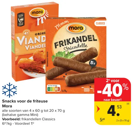 Promotie: Snacks voor de friteuse