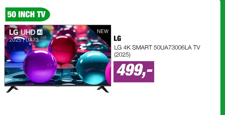 Aanbieding: 50 inch tv