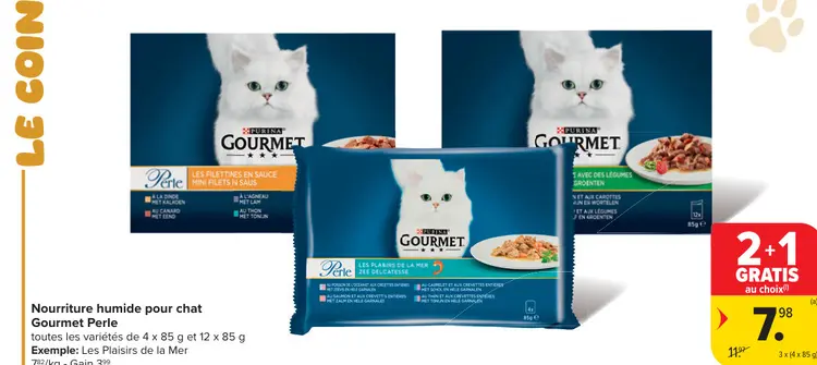 Offre: Nourriture humide pour chat Gourmet Perle
