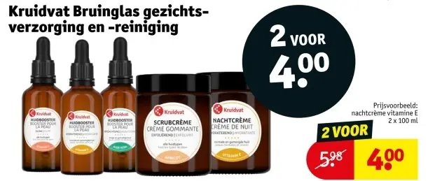 Aanbieding: Bruinglas gezichtsverzorging en -reiniging