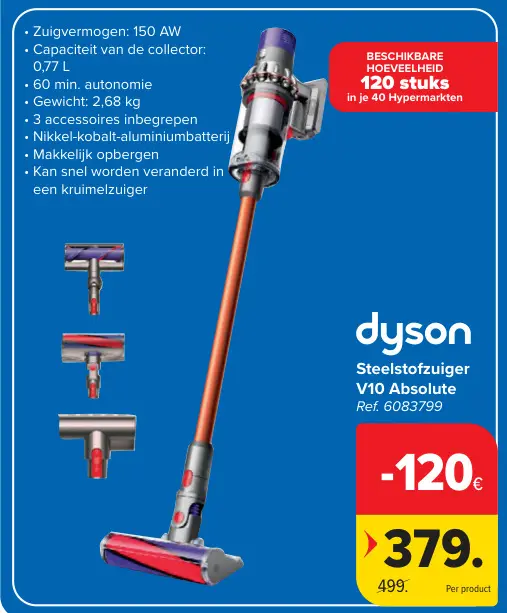 Promotie: Steelstofzuiger V10 Absolute