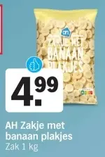 Aanbieding: Zakje met banaan plakjes