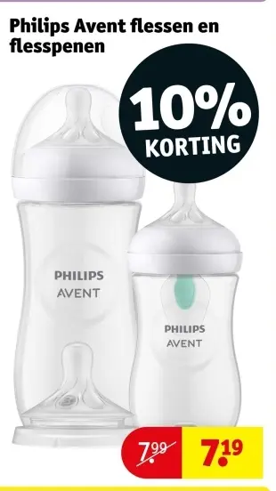 Promotie: Philips Avent flessen en flesspenen