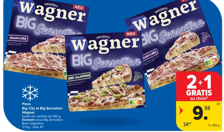 Offre: Pizza Big City et Big Sensation