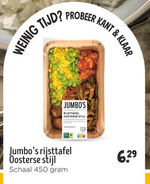 Aanbieding: Jumbo's rijsttafel Oosterse stijl