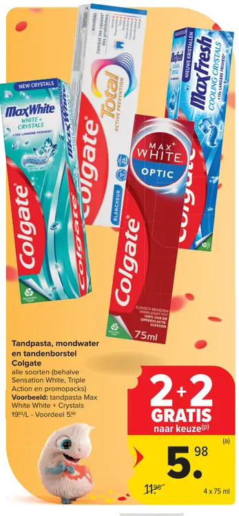 Promotie: Tandpasta, mondwater en tandenborstel