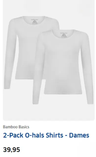 Aanbieding: 2-Pack O-hals Shirts - Dames