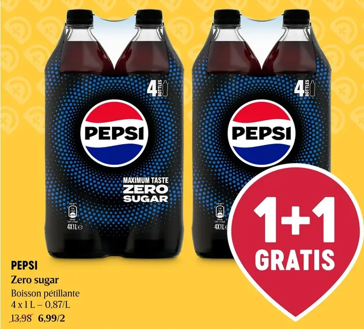 Offre: Zero sugar Boisson pétillante