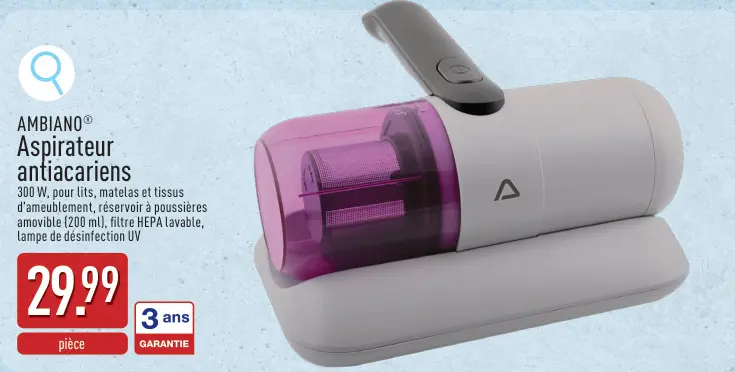 Offre: Aspirateur antiacariens