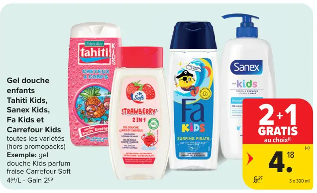 Offre: Gel douche enfants