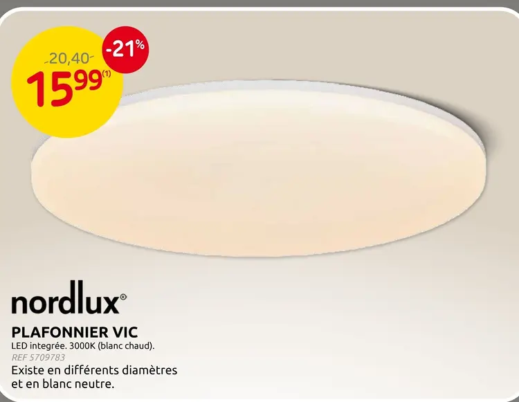 Offre: Plafonnier vic
