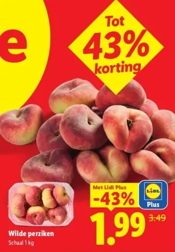 Aanbieding: Wilde perziken