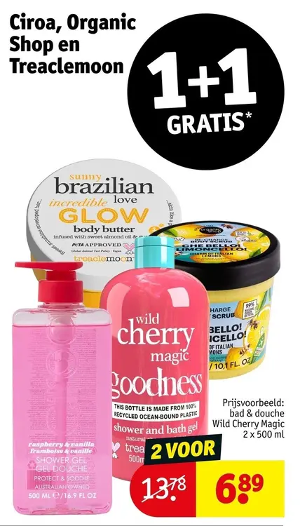 Aanbieding: Ciroa, Organic Shop en Treaclemoon